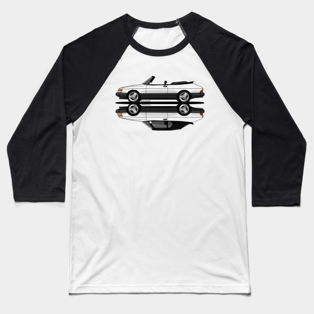 The coolest swedish flying cabriolet! Baseball T-Shirt by jaagdesign